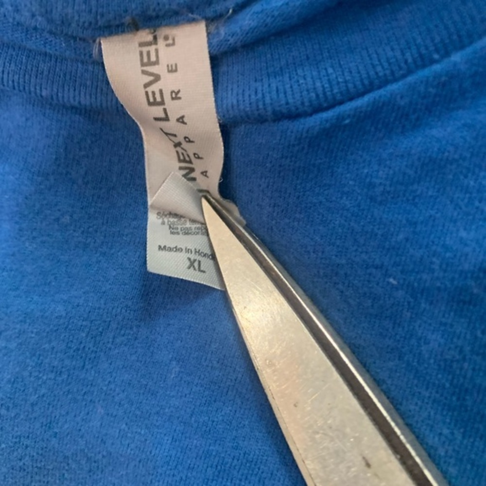 PDL‎ Don’t Worry Bike Happy Tee Shirt Size XL Blue - Picture 3 of 6